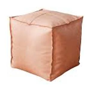 Set De 2 Pouf De Ecocuero Cuadrado 45x45cm