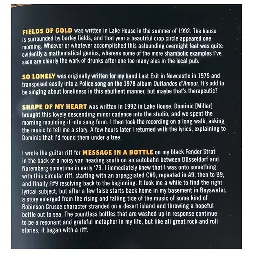 Sting - My Songs (digipack) | Cd image number 8.0