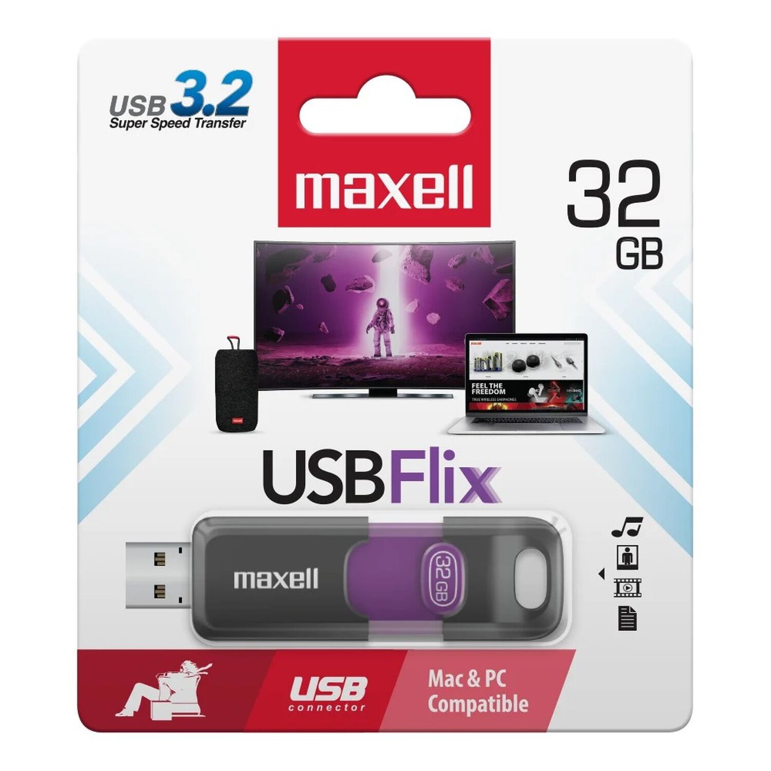 Pendrive Maxell Flix 32gb Usb 3.2 High Speed image number 3.0