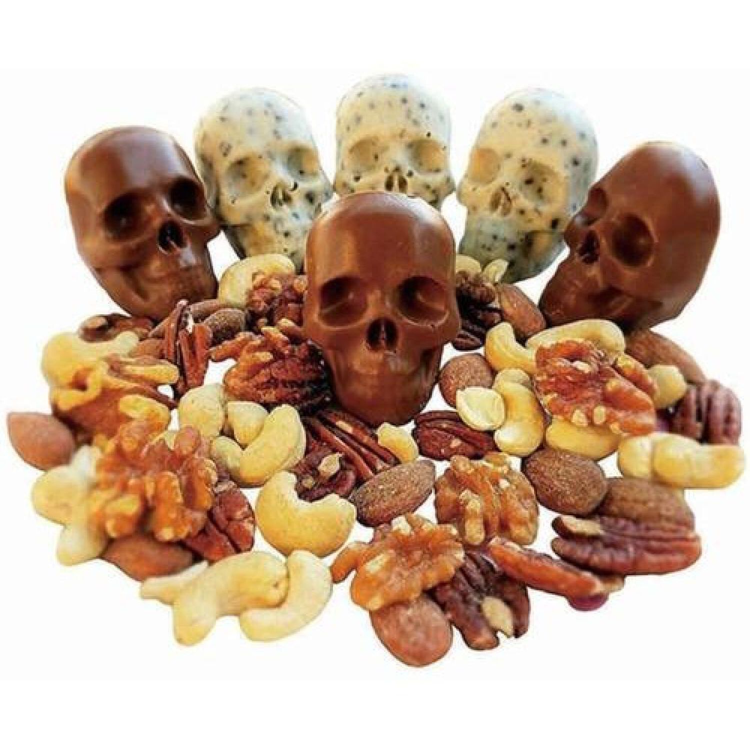 Molde Silicona 4 Calaveras Hielo Chocolate Velas image number 1.0