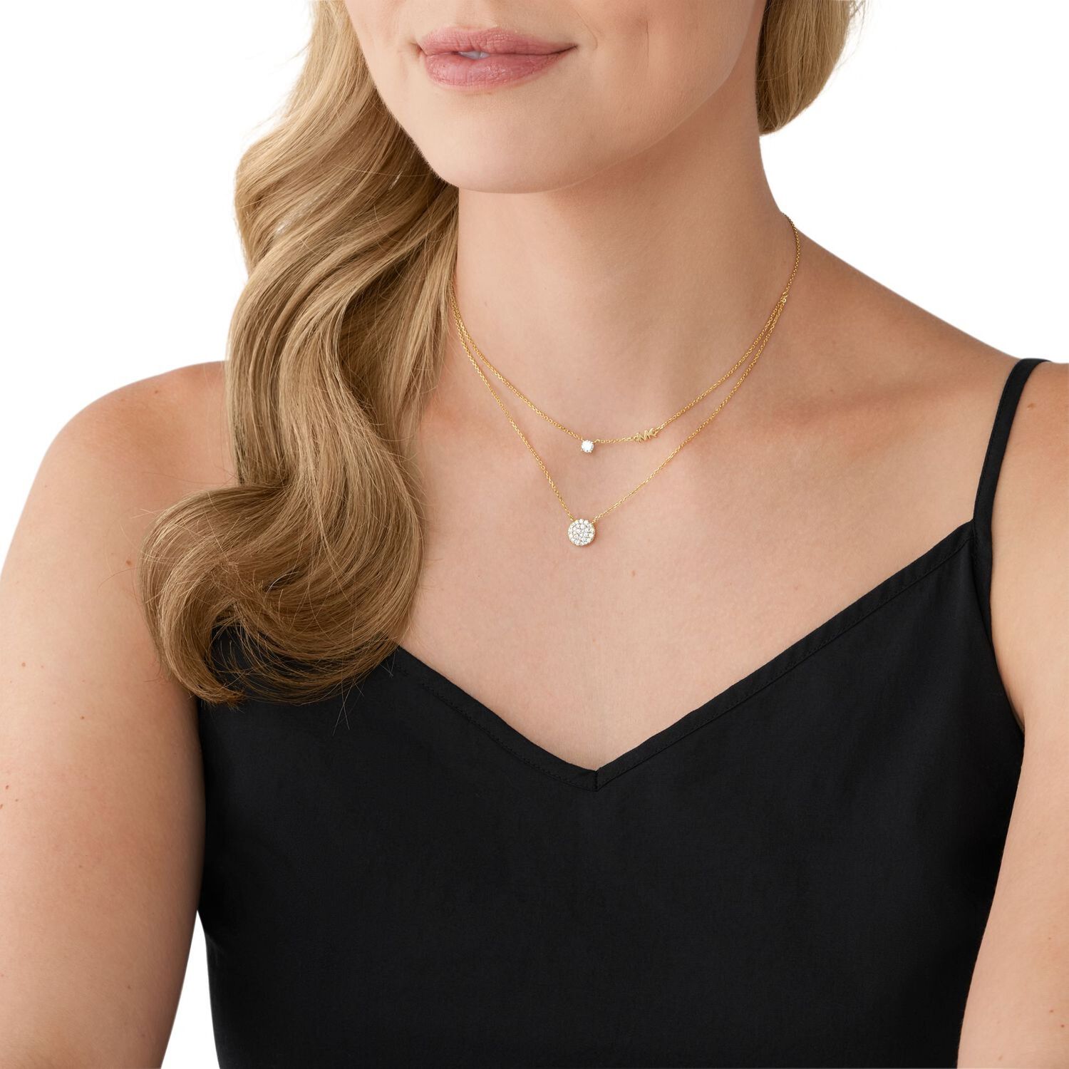 Collar Doble Michael Kors Dorado Mujer image number 2.0