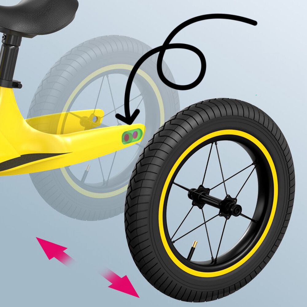 Bicicleta De Equilibrio Convertible Aro 12 Y 14 Amarilla image number 7.0