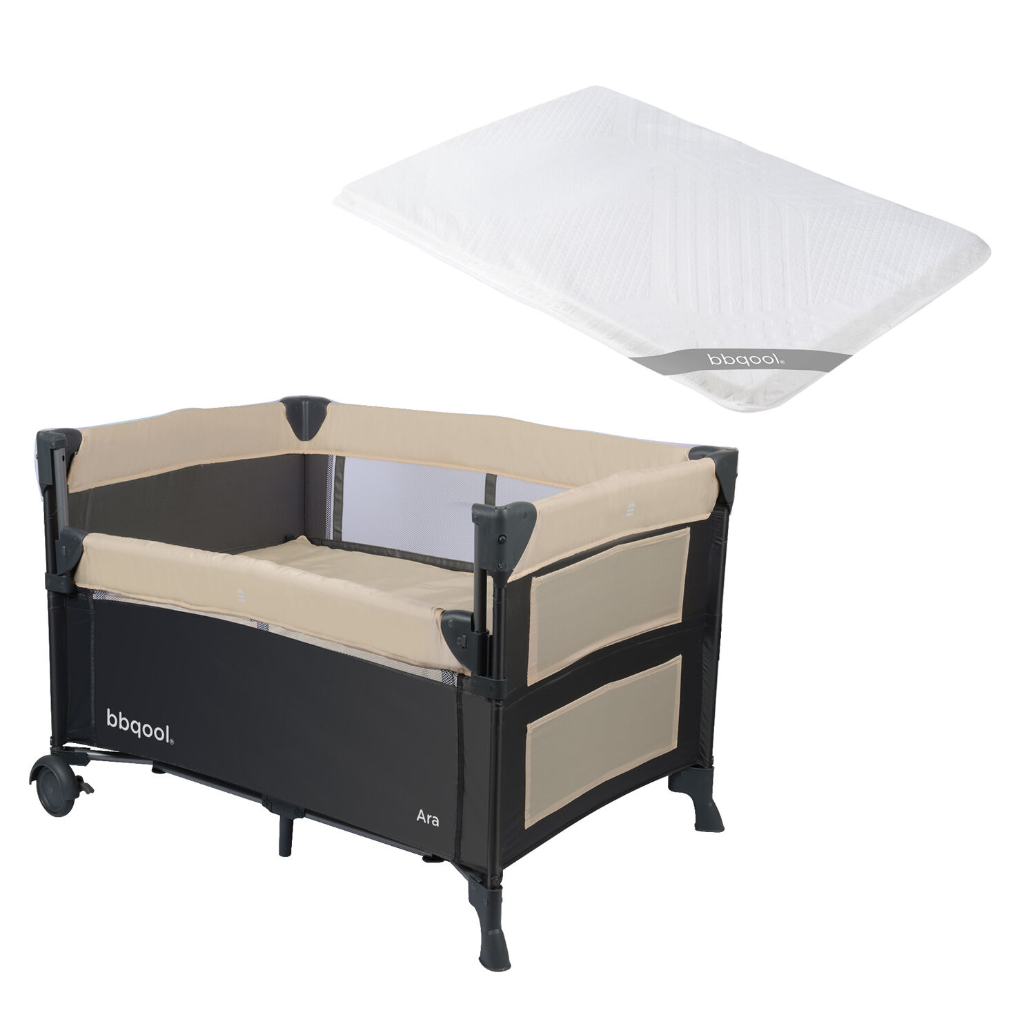 Cuna Playard Colecho Ara Beige + Colch&oacute;n De Viaje Plegable image number 0.0