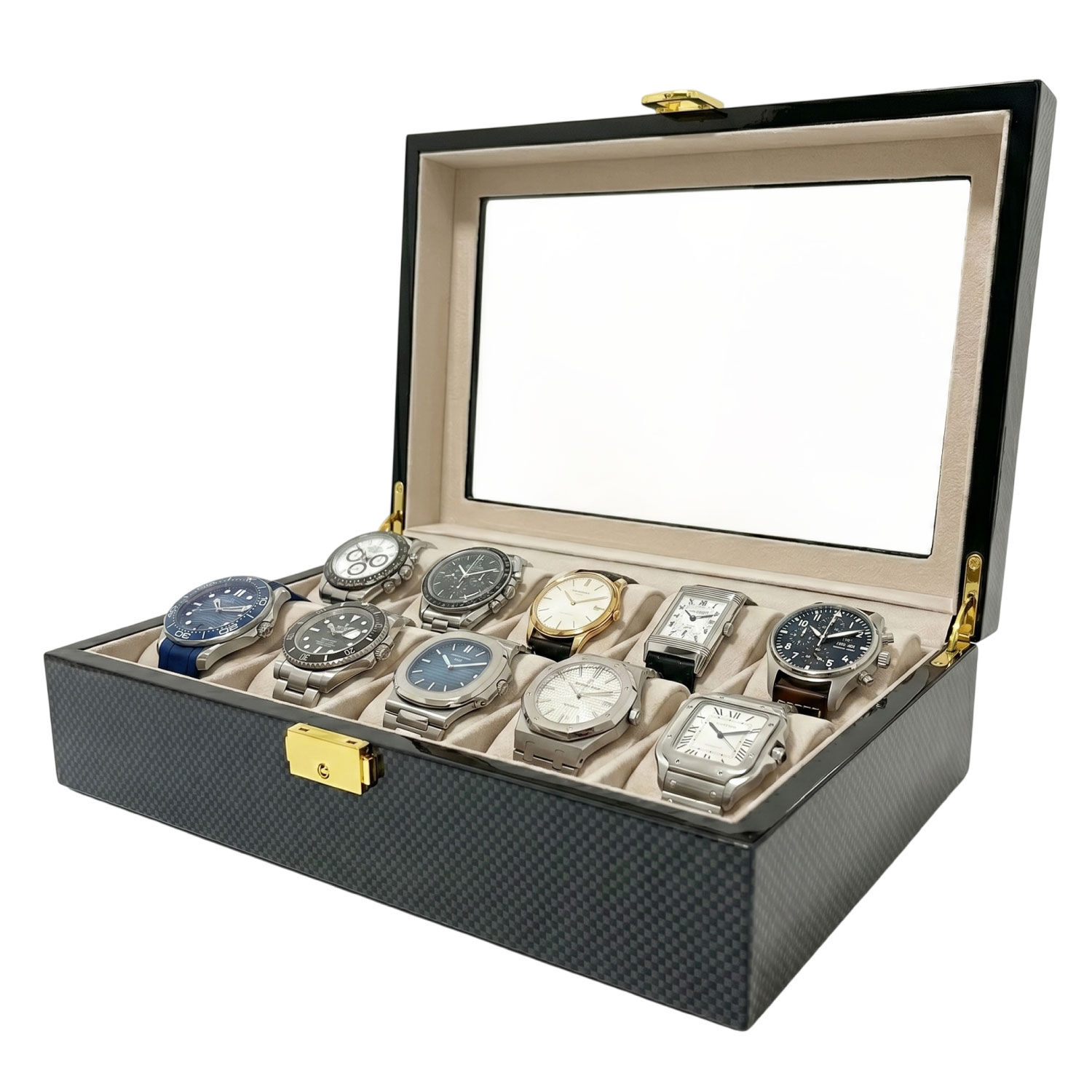 Caja De Almacenamiento De Reloj 10 Separaciones image number 0.0