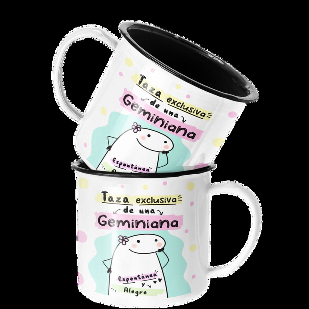 Taza Enlozada Lechera Geminis Regalo Para Geminiana Zodiaco image number 0.0