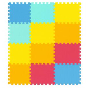 Alfombra Goma Eva 60x60 Cm Infantil 12 Piezas De Colores