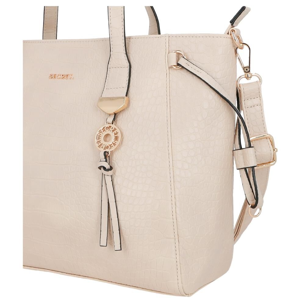 Cartera Tote Secret Bulgaria Sc6 L Beige image number 4.0