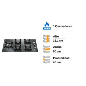 Encimera A Gas Electrolux KE5HP / 5 Quemadores