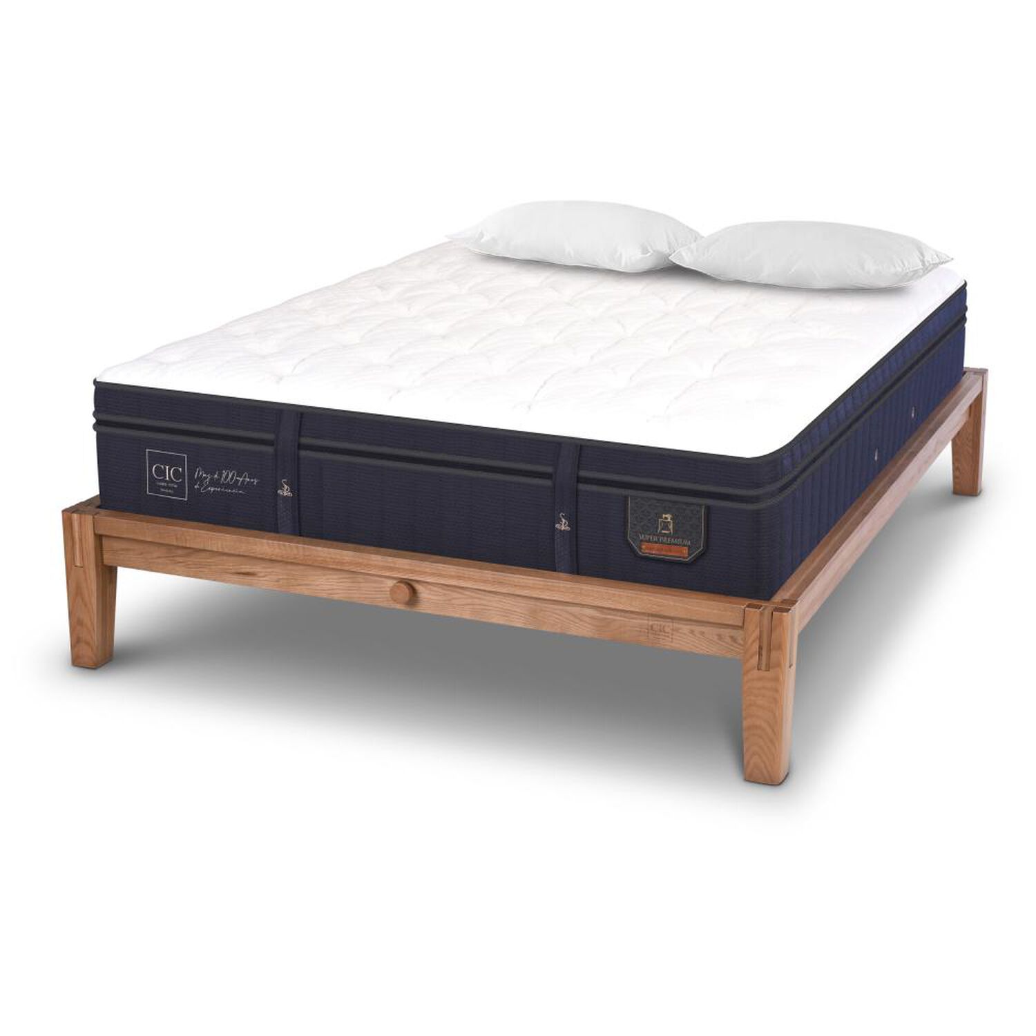 Cama Europea Cic Super Premium / 2 Plazas / Base Normal + Almohadas image number 7.0