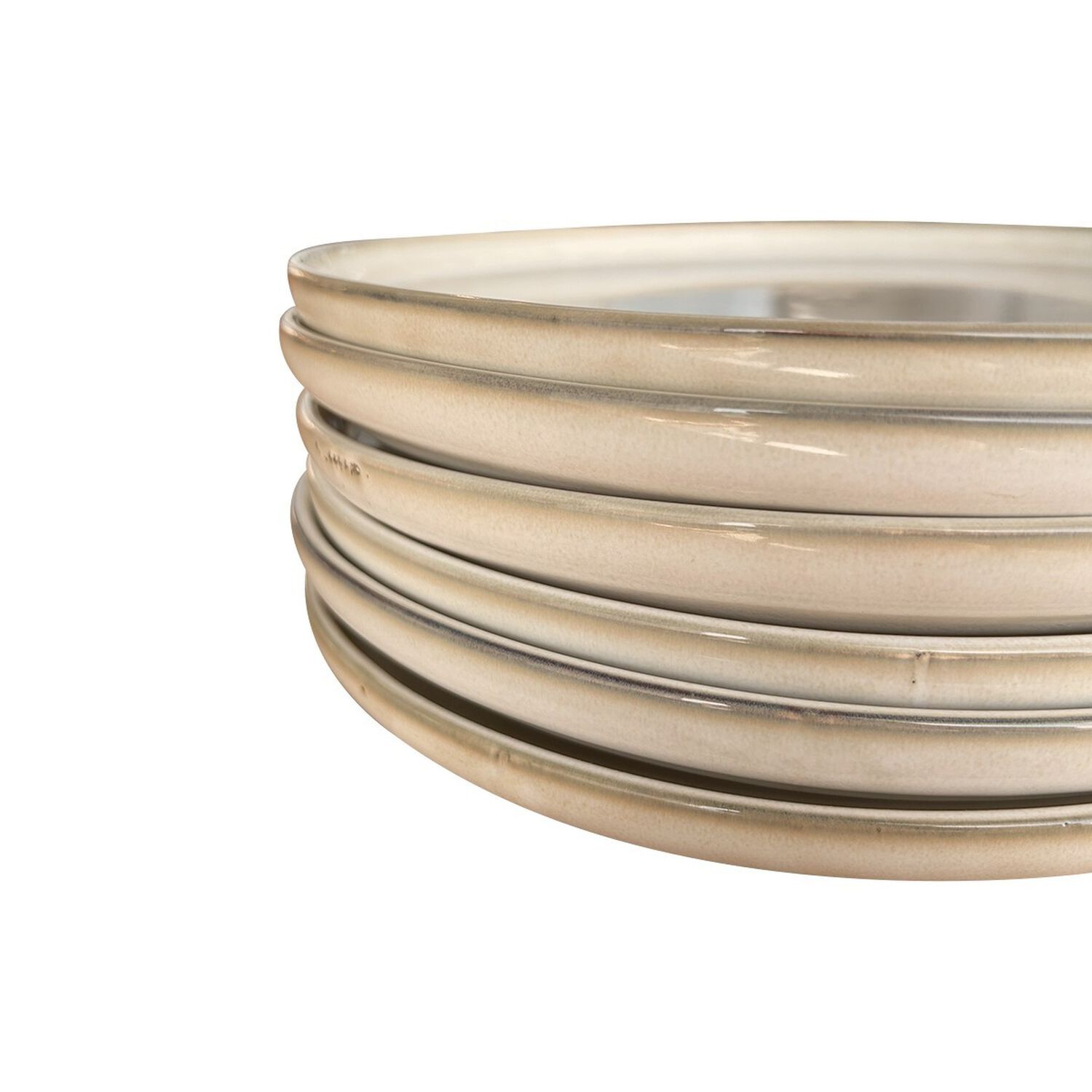 Set 6 Platos Redondo Ceramica 26.5 Cm Beige Linea Oslo image number 4.0