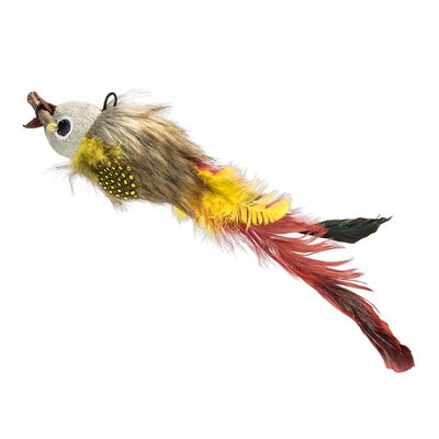 Juguete Gato Mimo Pescado Plumas Silvervine PP229
