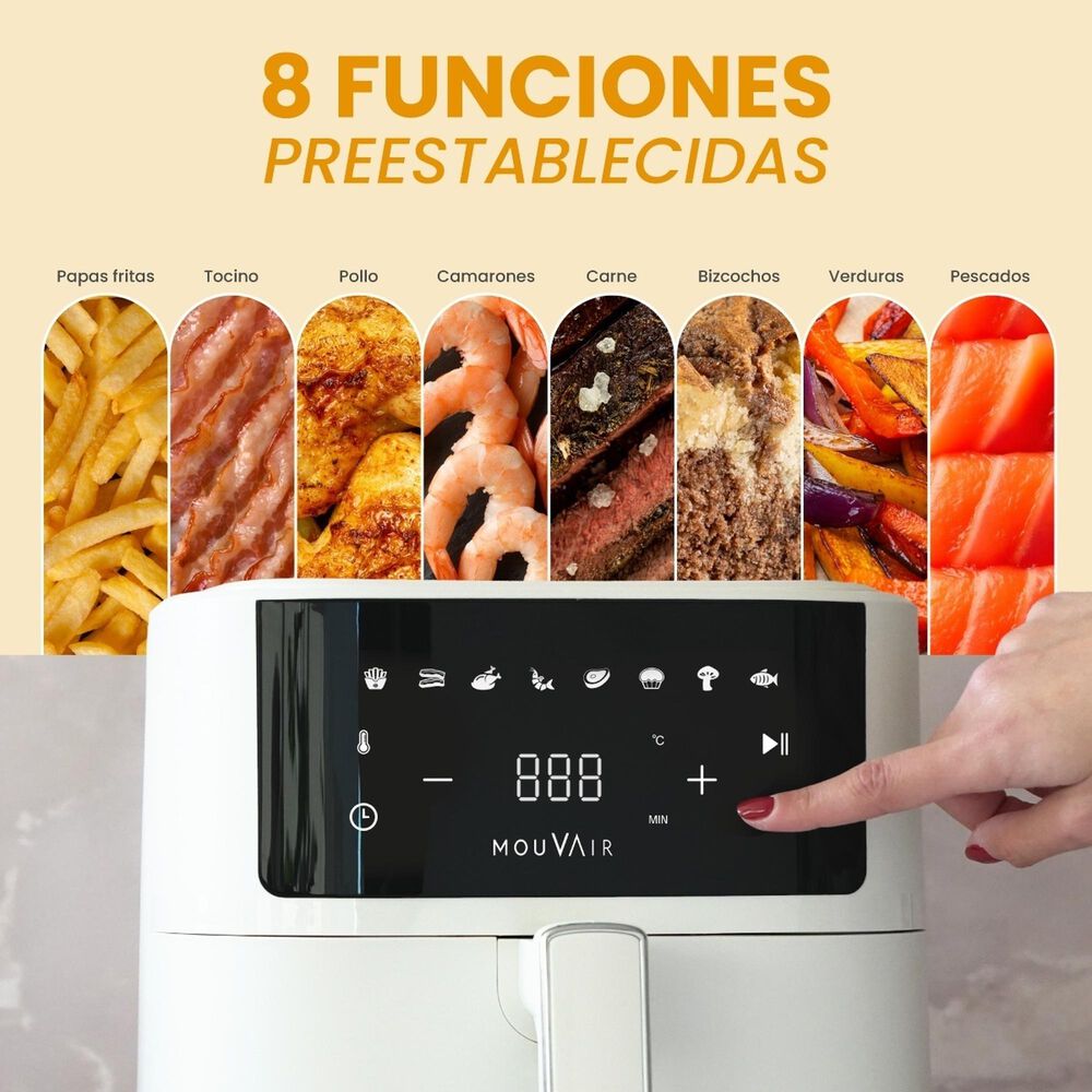 Freidora De Aire Mouvair Fry 6 L Blanca image number 6.0