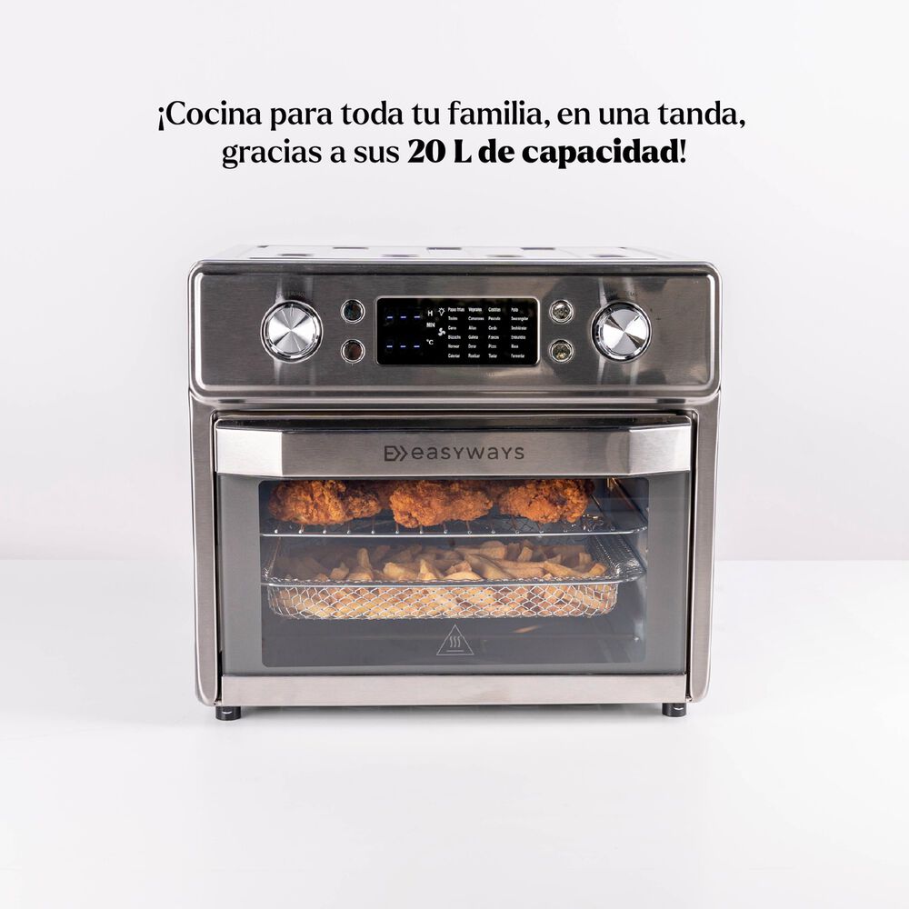 Freidora De Aire Horno Air Fryer Gourmet Pro 20 L Easyways image number 5.0
