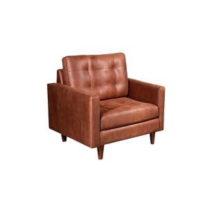 Sofa Napoles 1 Cuerpo Cuero Kentucky Tabaco
