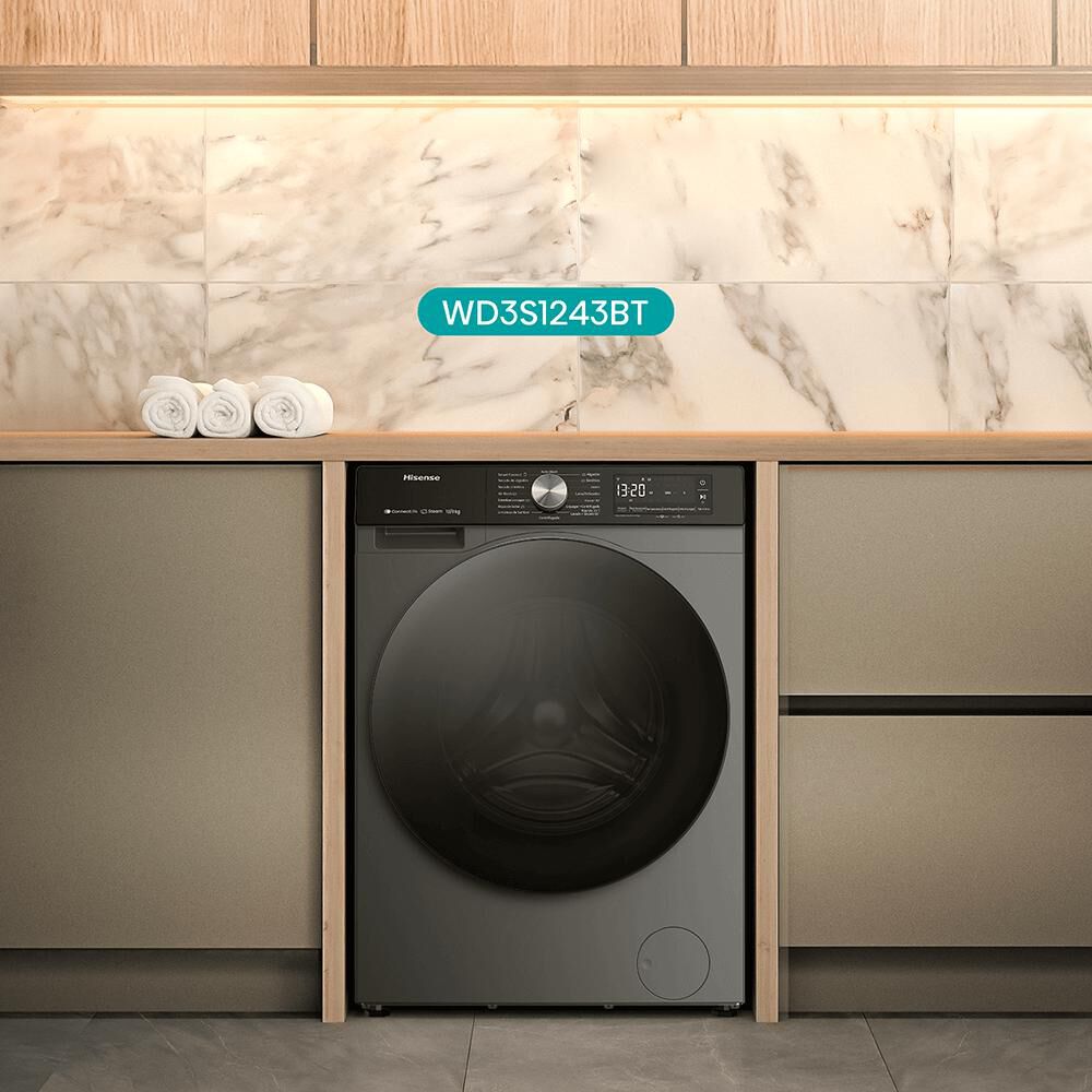 Lavadora Secadora Hisense WD3S1243BT / 12kg / 8kg image number 11.0