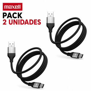 Pack 2 Cable Carga R&aacute;pida 60w Usb A Usb Tipo C Maxell 1.2m