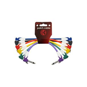 Pack 6 Cables Plug-plug Angulo Colores 0.3 Mts Lg6-203-6