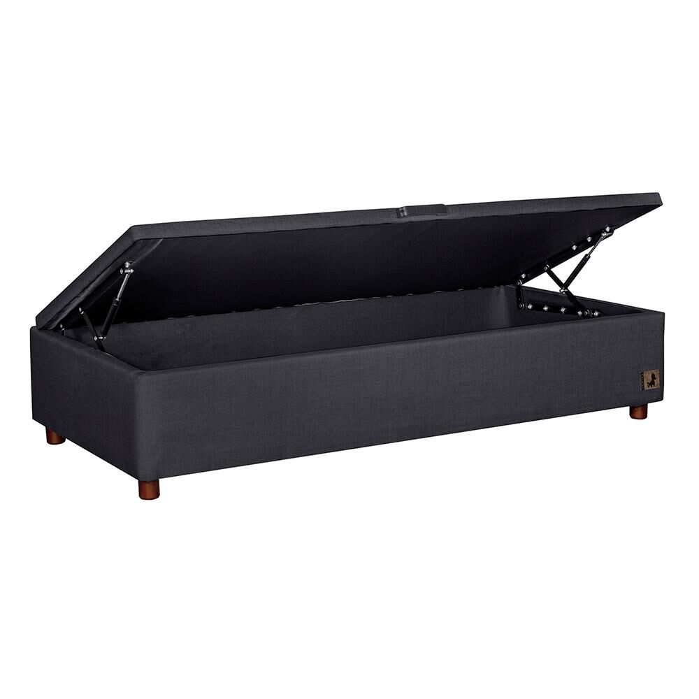 Base Cama Mons Ba&uacute;l 190 Negro / 1 Plaza / Base Normal image number 2.0