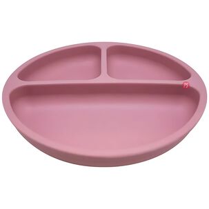 Plato Silicona Bebe Kido Ventosa Y 3 Divisiones Colores - Ps