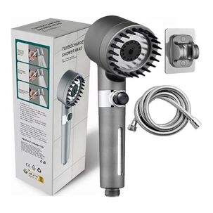 Cabezal De Ducha Turbo Con Filtro Masajeador Alta Presi&oacute;n