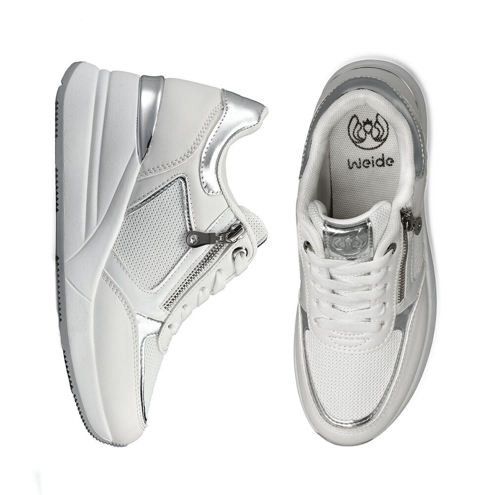 Zapatilla Deportiva Taco Cu&ntilde;a Malla Mujer Weide Jll60 image number 5.0