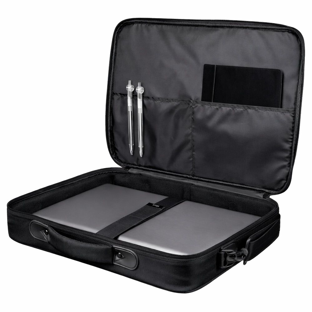 Bolso Notebook Trust Atlanta 16" Con Correa Reinforced Black image number 1.0