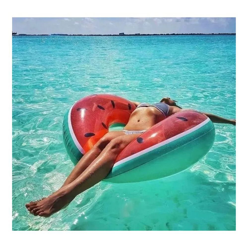 Flotador Redondo En Forma De Sandia Para Piscina Y Playa image number 1.0