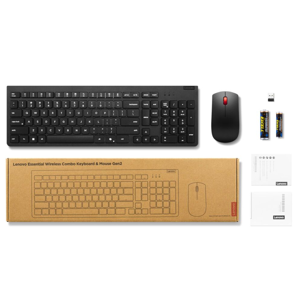 Combo Teclado Y Mouse Inalambrico Essential Gen 2 Lenovo image number 1.0