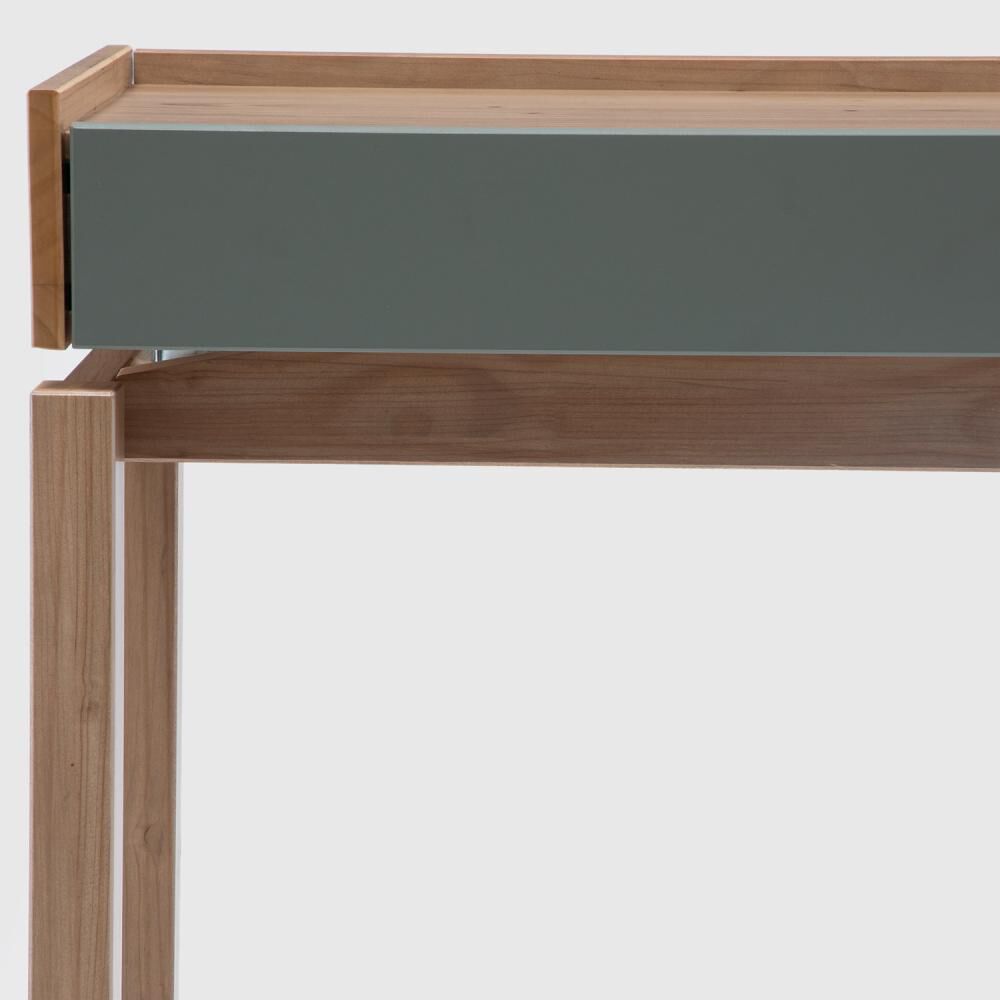 Mesa De Arrimo Roca Barcelona 2 Cajones Verde-roble image number 5.0