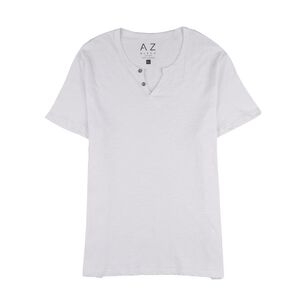 Polera Manga Corta Slim Cuello Redondo Hombre Az Black
