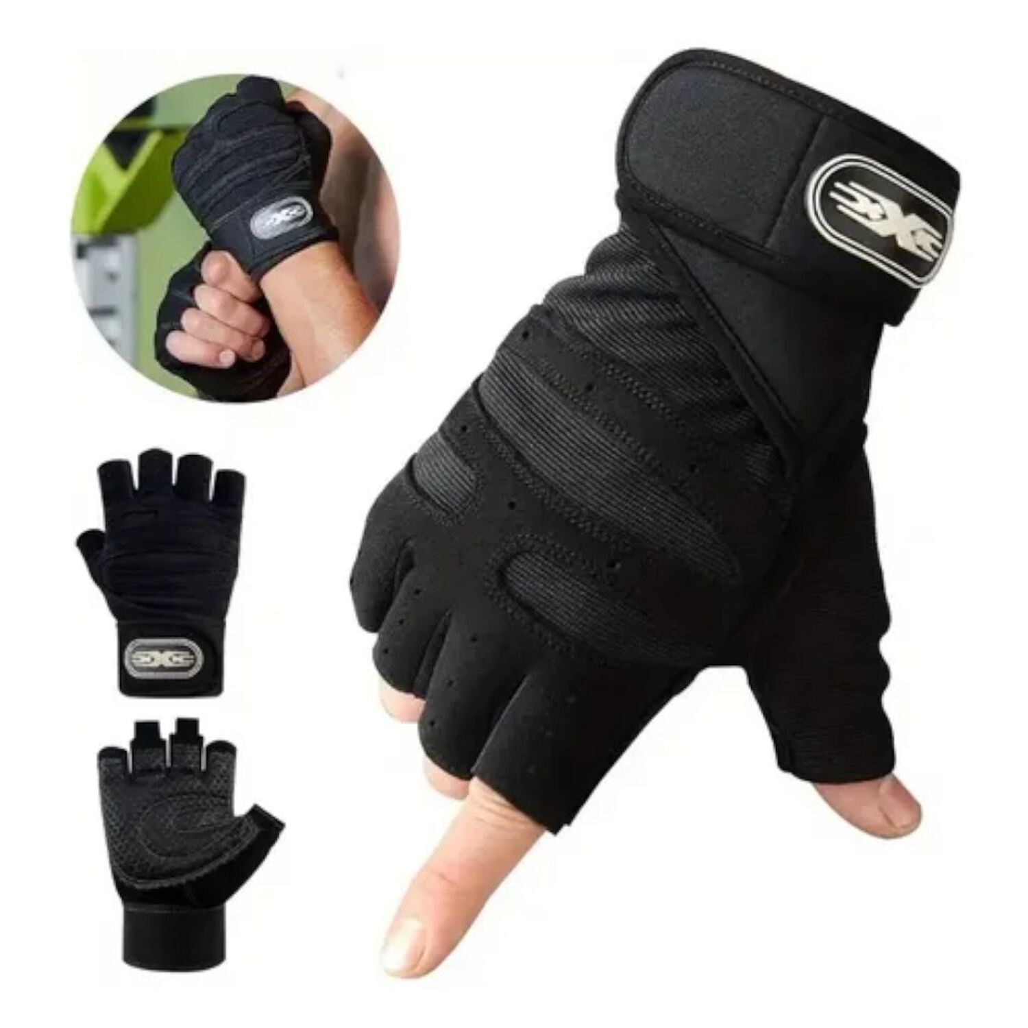 Guantes Gimnasio Levantamiento Pesas Entrenamiento Trekking image number 0.0