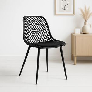 Pack De 2 Sillas Europa Acolchadas - Negras