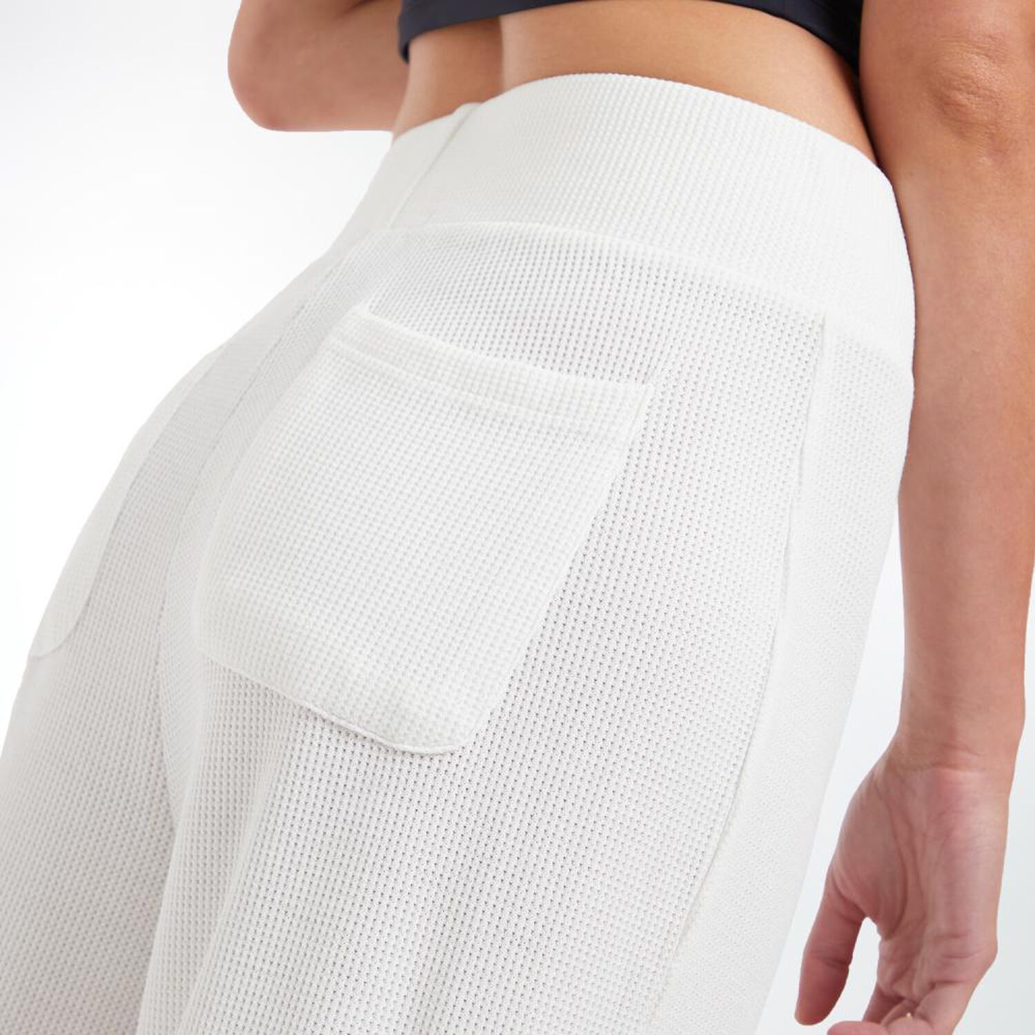 Pantal&oacute;n Waffle Cintura El&aacute;sticada Tiro Alro Slouchy Mujer Freedom image number 4.0