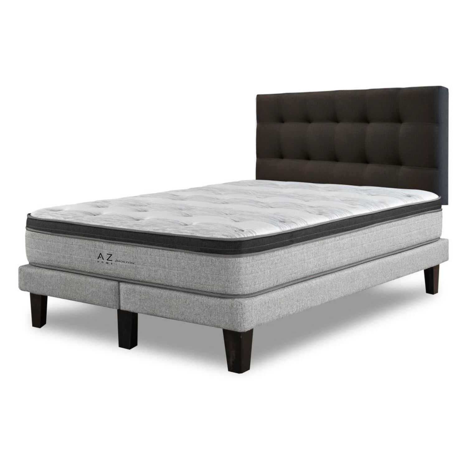 Cama Europea Az Home Boston / 2 Plazas / Base Dividida + Respaldo image number 1.0