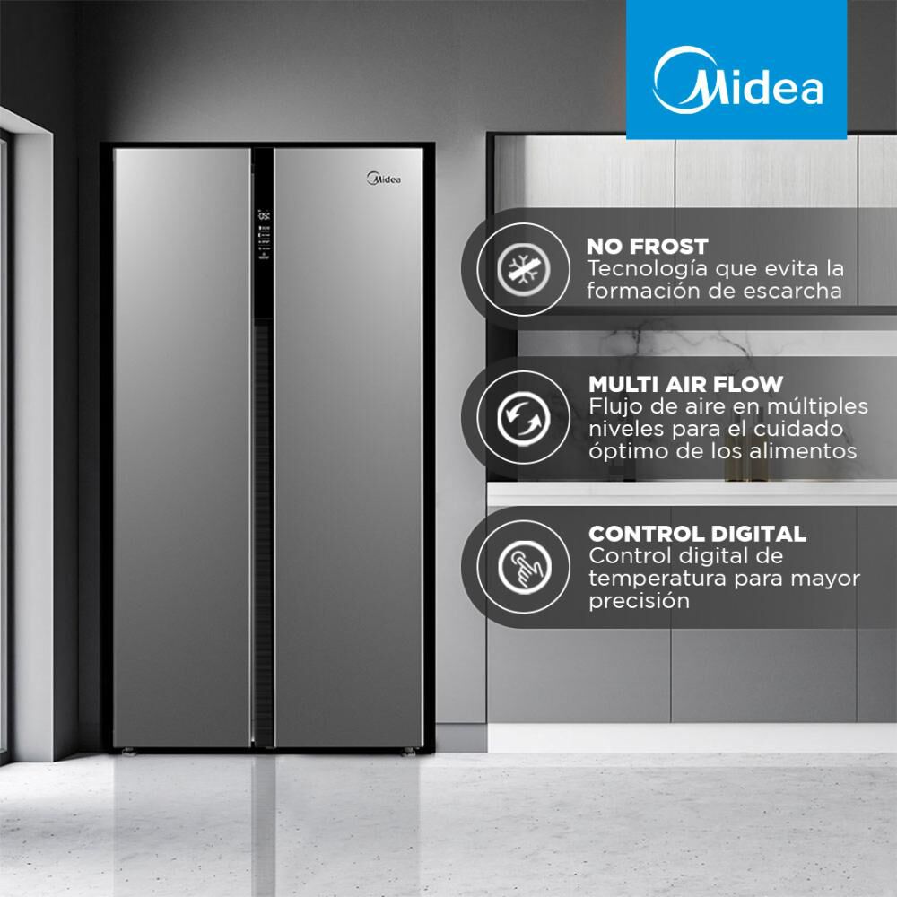 Refrigerador Side By Side Midea MRSBS-5300G / No Frost / 527 Litros / A+ image number 2.0