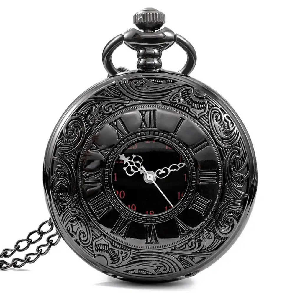 Reloj De Bolsillo Con Dise&ntilde;o De N&uacute;meros Romanos image number 0.0