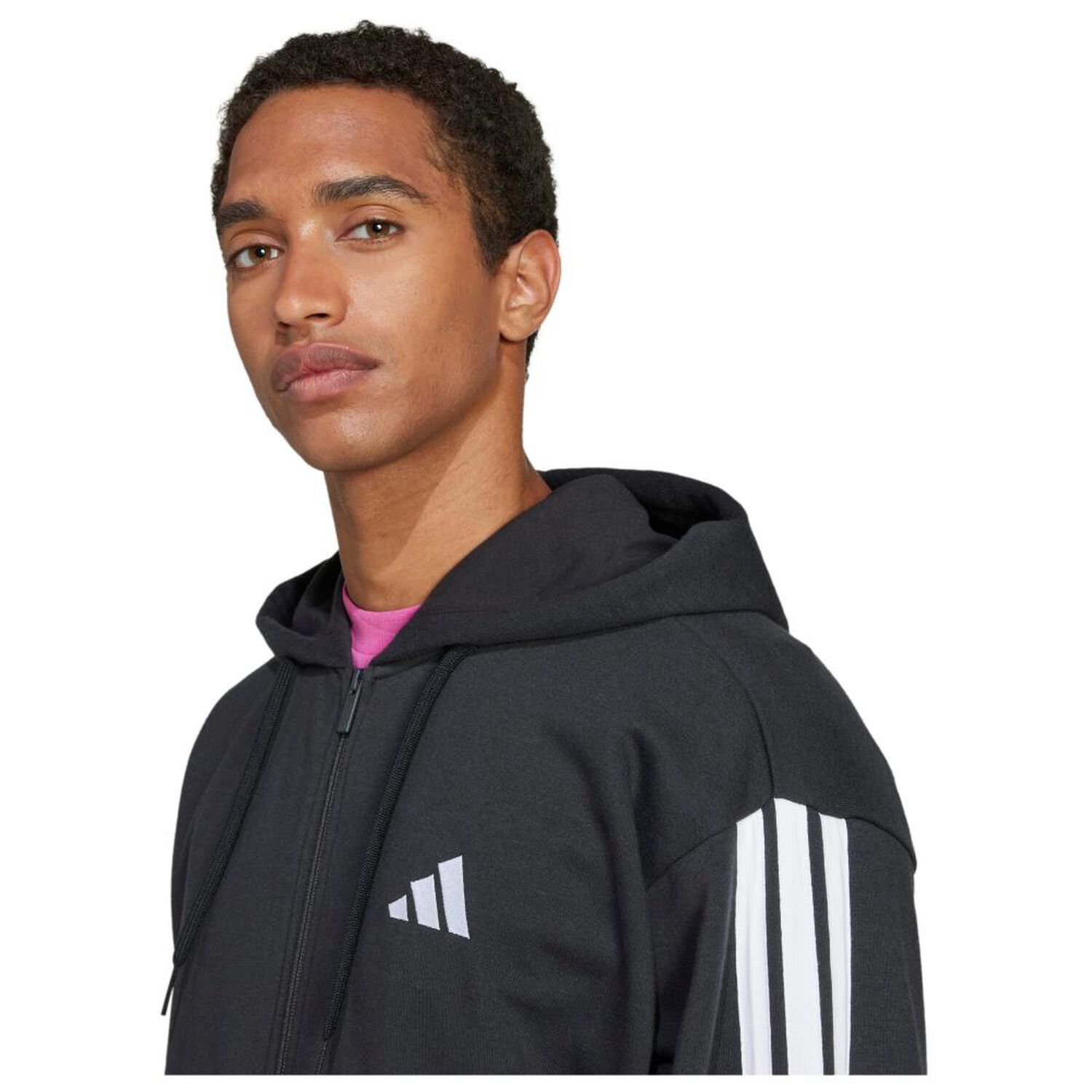 Poler&oacute;n Deportivo Hombre Adidas M 3s Ft Fz Hd image number 4.0