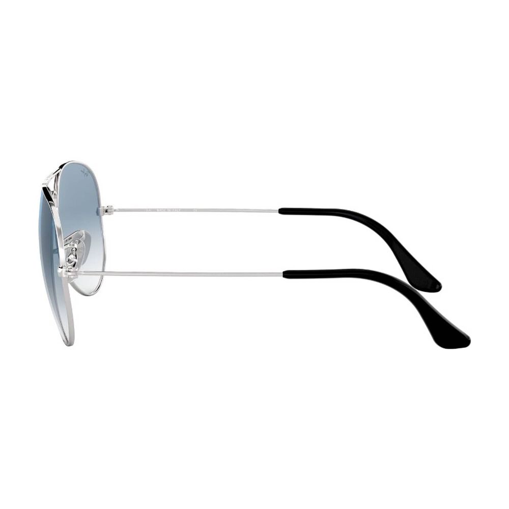Lentes De Sol Aviator Silver Blue Ray-ban image number 3.0