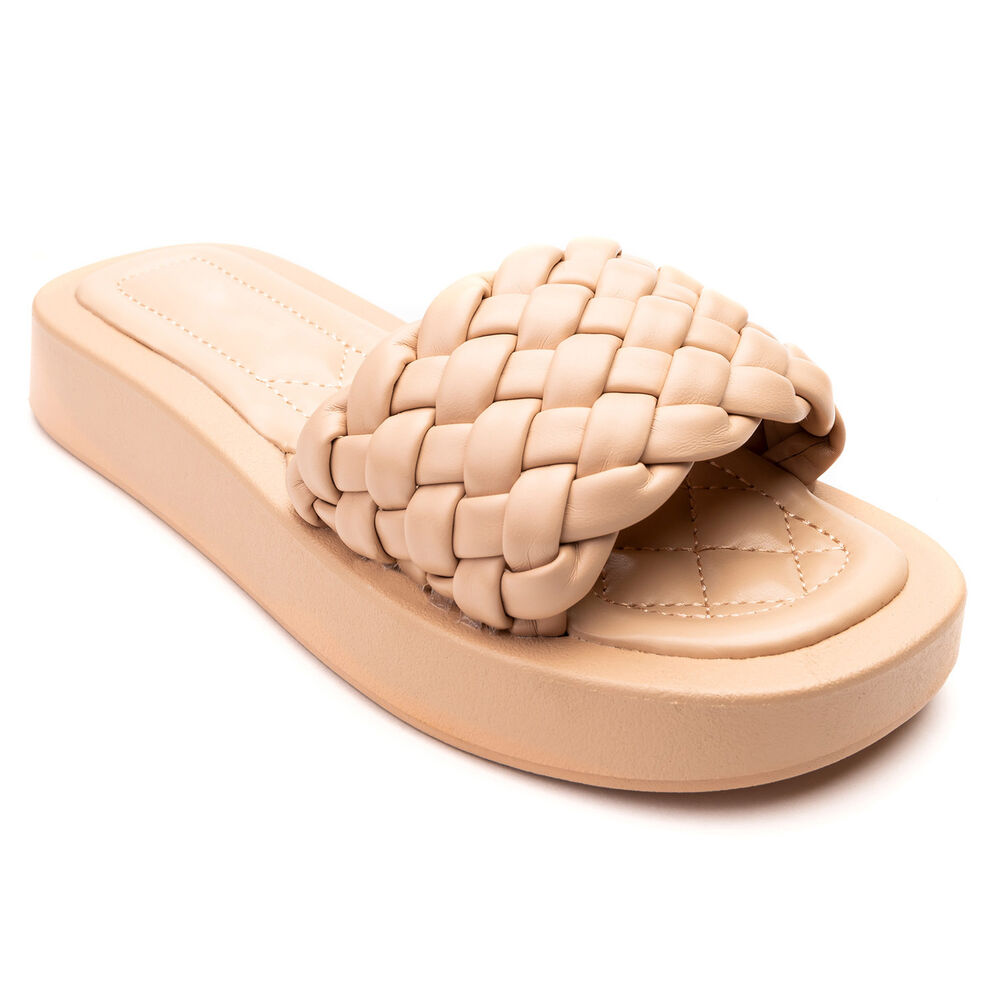 Sandalia Mujer Beige Luna Chancleta image number 2.0