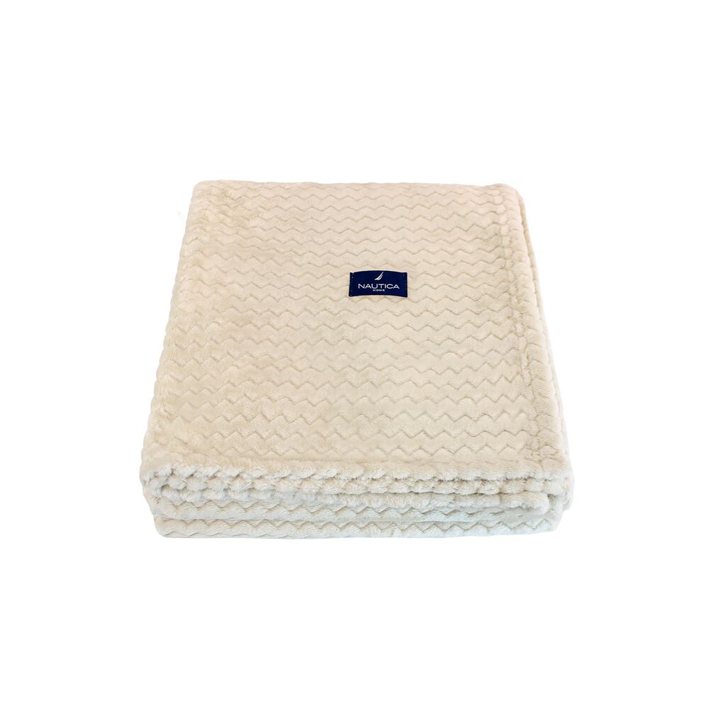 Manta De Cama Nautica Home Jacquard Franela Suave 127x178cm image number 1.0
