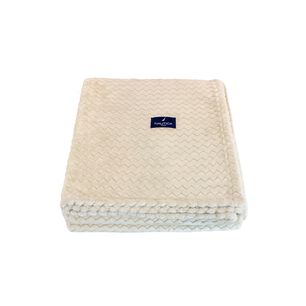 Manta De Cama Nautica Home Jacquard Franela Suave 127x178cm