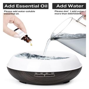 Humidificador Difusor De Aromas 7 Colores Led 150ml Madera O