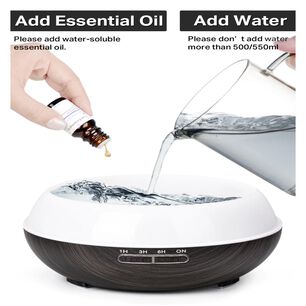 Humidificador Difusor De Aromas 7 Colores Led 150ml Madera O