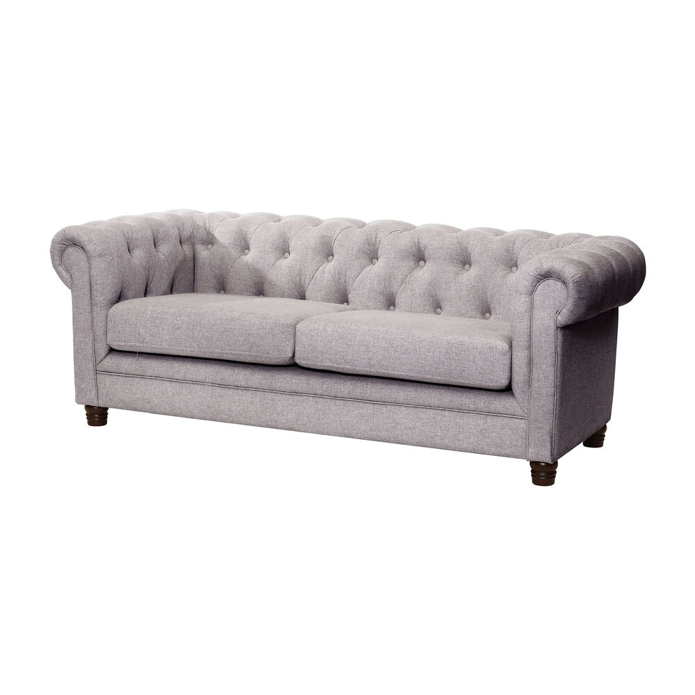 Sofa Florencia 3 Cuerpos Lino Gris Claro image number 1.0