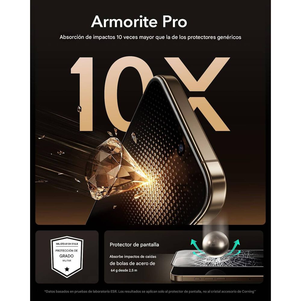 Para Iphone 17 Pro - Vidrio Templado Blindado + Instalador image number 3.0
