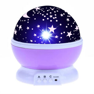 Proyector Espantacuco De Cielo Estrellado Luz Led Color Morado