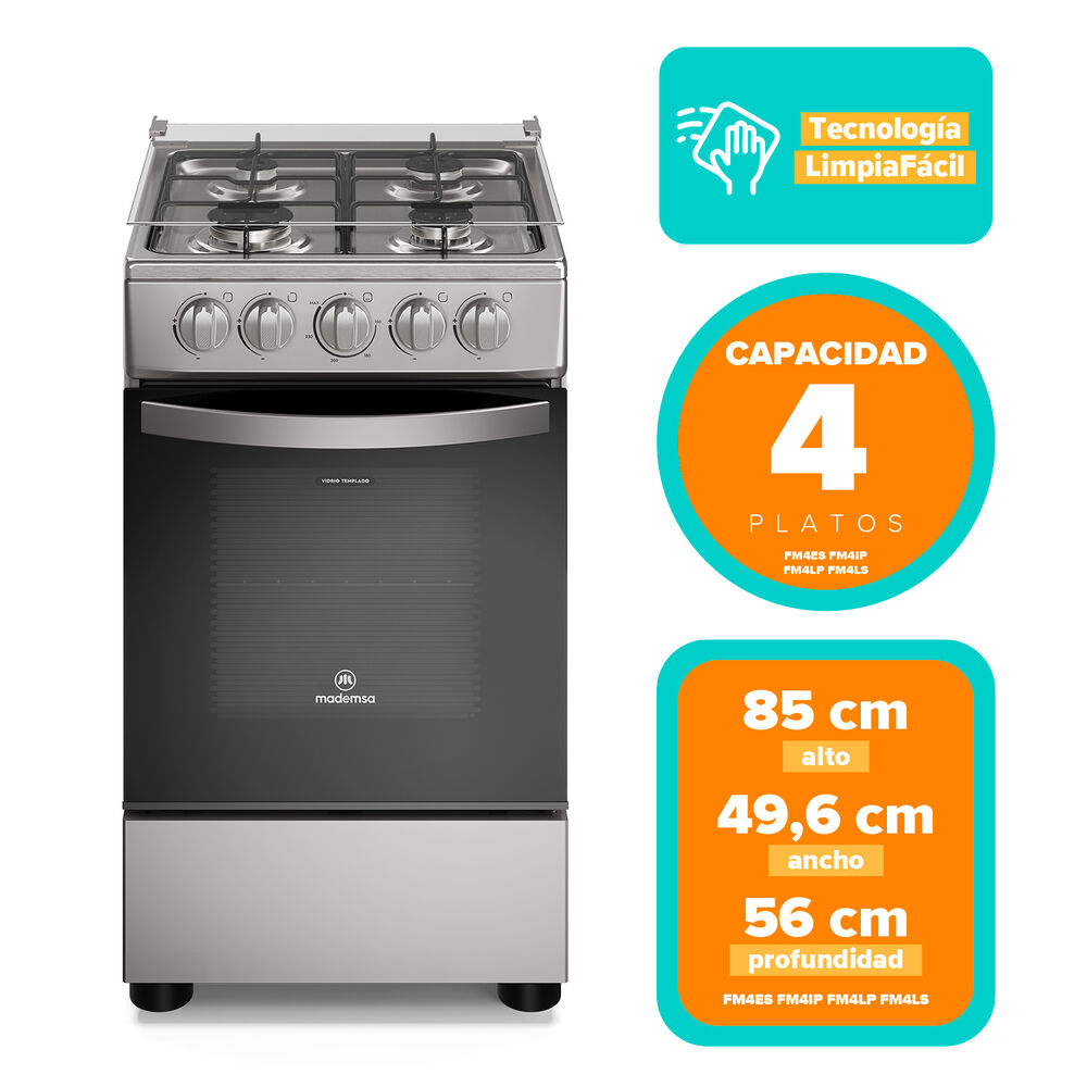Cocina A Gas Mademsa FM4LS / 4 Quemadores image number 7.0