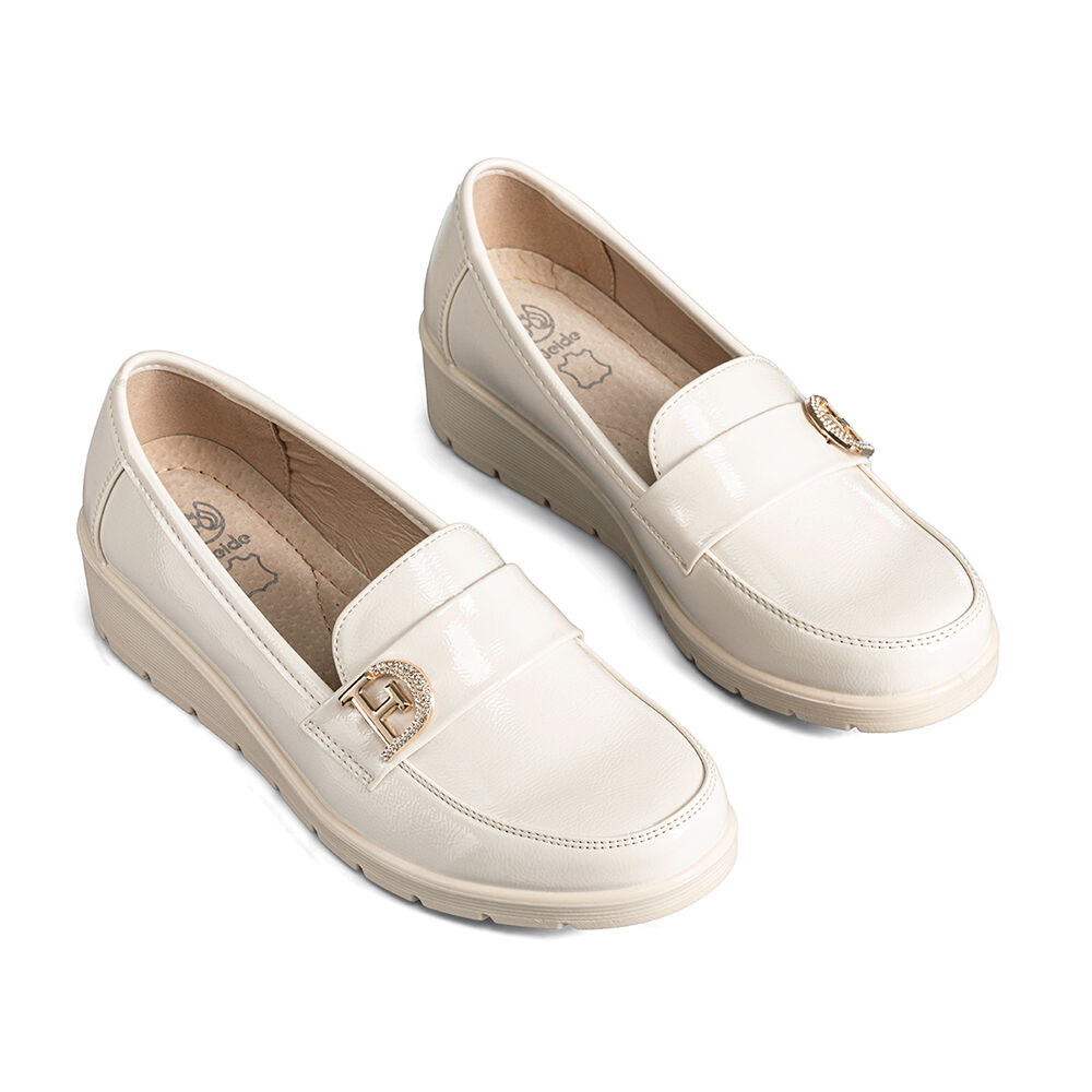 Mocasin Casual Mujer Charol Vintage Comodo Cuña Weide Jml10 image number 5.0