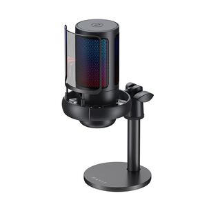 Micr&oacute;fono Streaming Rgb Gk50b Negro Havit