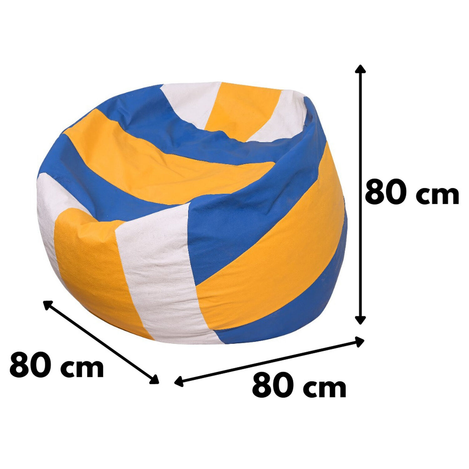 Pouf Pera Voleibol Eco Cuero 80x80x80 Cm image number 0.0